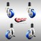 Service Caster 3 Inch 316SS Blue Poly Swivel 1-5/8 Inch Expanding Stem Caster Brake SCC, 2PK SS316EX20S314-PPUB-BLUE-2-TLB-2-158 - alternate 4